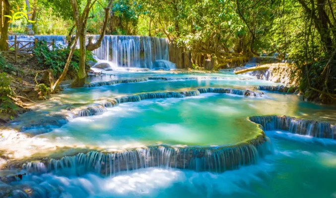 Khouangsi Waterfalls lao ashaq vietnam