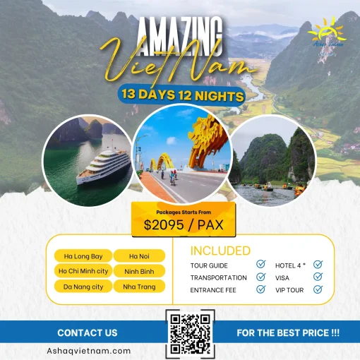 tour VIETNAM AMAZING FOR 13 DAYS 12 NIGHTS ashaq vietnam 2
