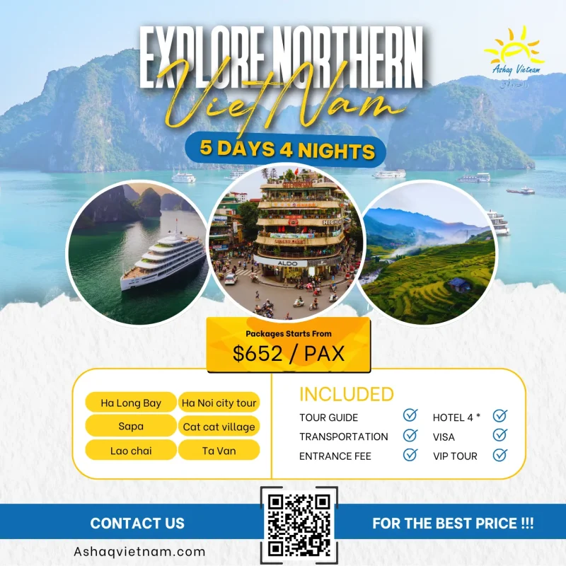 EXPLORE NORTHERN VIETNAM IN 5 DAYS 4 NIGHTS 4 STARS (2025)