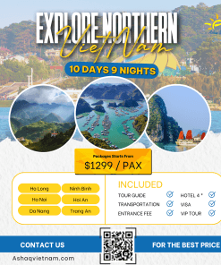 EXPLORE NORTHERN & CENTRAL VIETNAM IN 10 DAYS 9 NIGHTS HN -HL NGU DEM -NB-DANANG-HOI AN