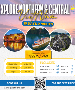 EXPLORE NORTHERN & CENTRAL VIETNAM IN 10 DAYS 9 NIGHTS (2026) HN-HL(DAY TOUR)-SP-NB-DANANG-HOIAN