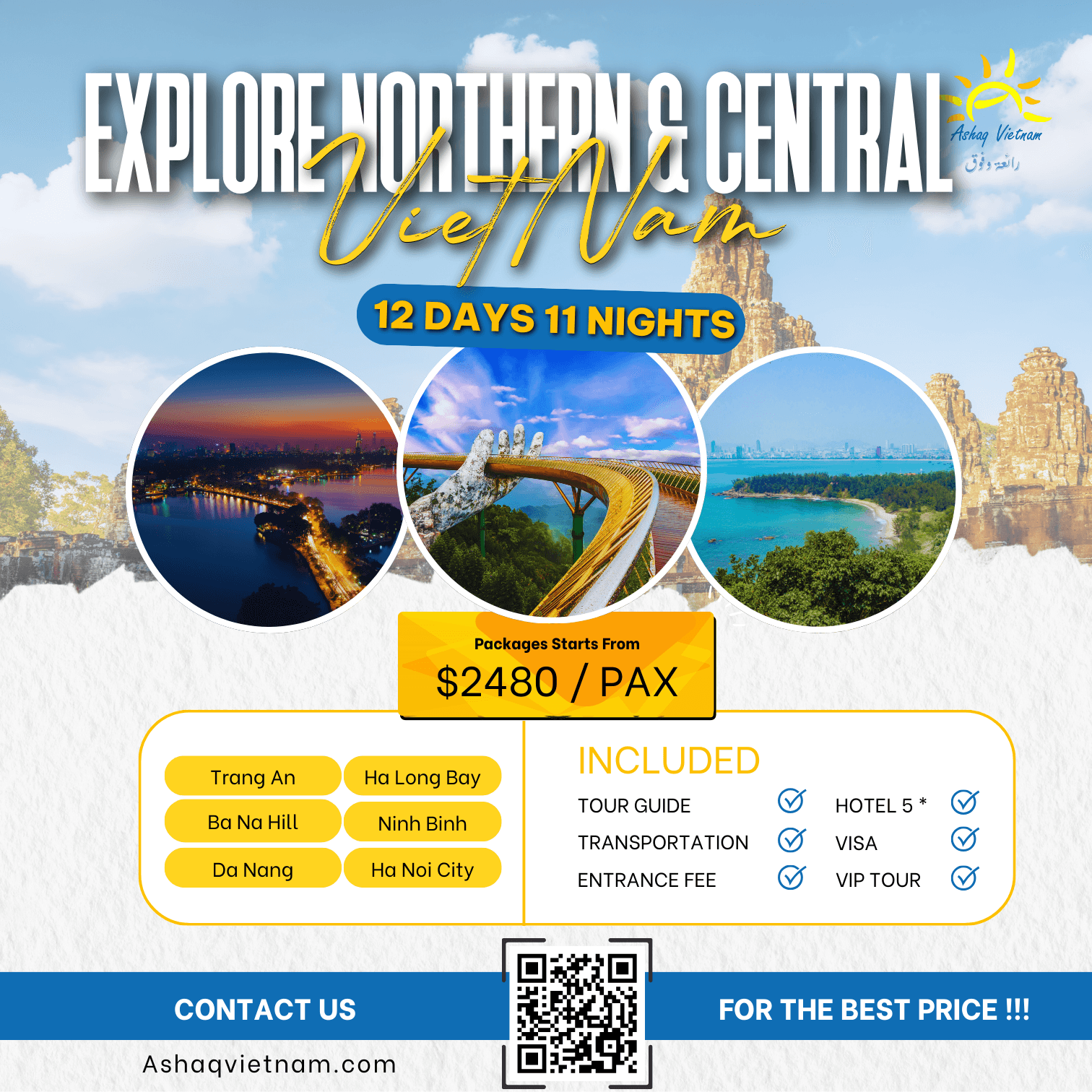 12d11n HN-HL overnight-NB-DANANG-HOI AN