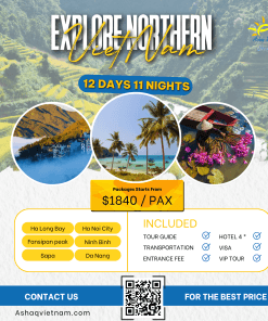 EXPLORE NORTHERN & CENTRAL VIETNAM IN 12 DAYS 11 NIGHTS HN-HL-SP-NB-DANANG-HOIAN
