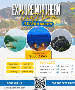 EXPLORE NORTHERN VIETNAM IN 5 DAYS 4 NIGHTS HN-HL-NGU DEM-NB
